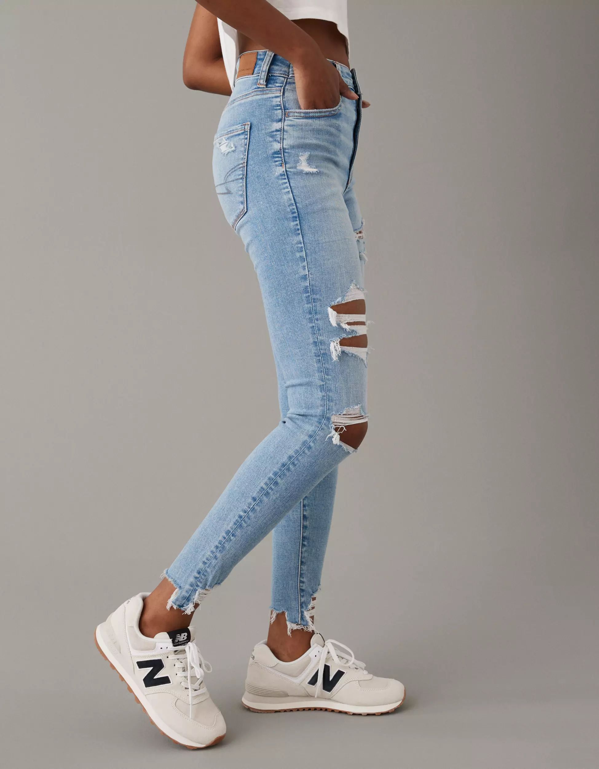 AE Next Level Ripped Super High-Waisted Jegging | American Eagle Outfitters (US & CA)