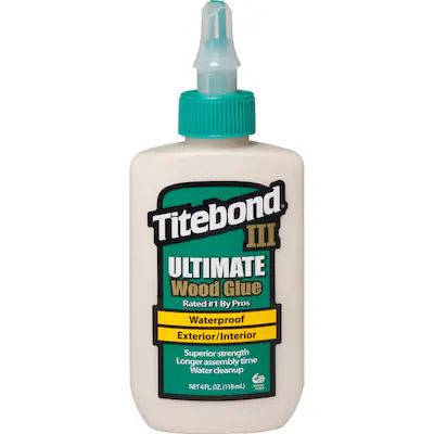 Titebond III Ultimate Wood Glue Brown Waterproof, Interior/Exterior Wood Adhesive (Actual Net Con... | Lowe's