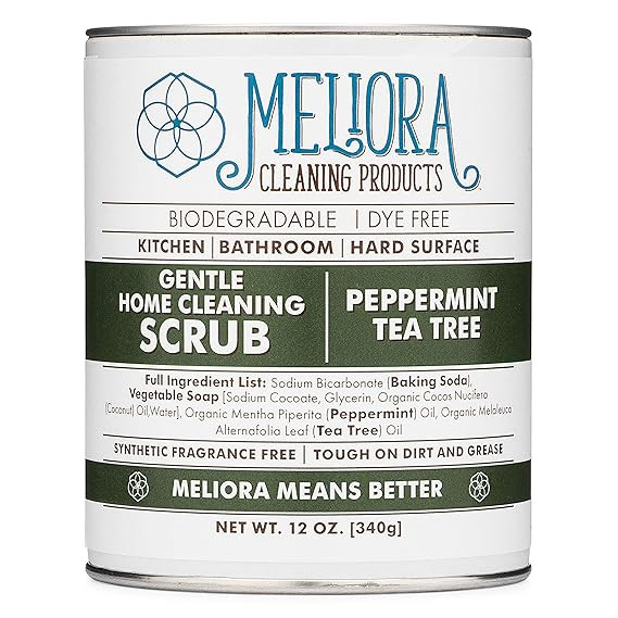 Meliora Cleaning Products Gentle Home Cleaning Scrub - Scouring Cleanser for Kitchen, Tube, and T... | Amazon (US)