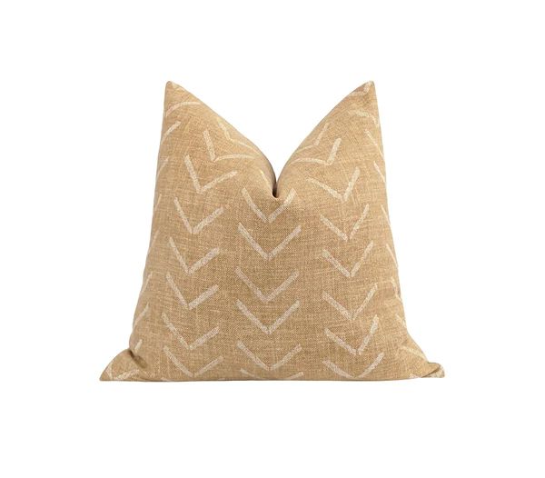 Harvest Tribal Arrow Mud Cloth Print Pillow | Land of Pillows