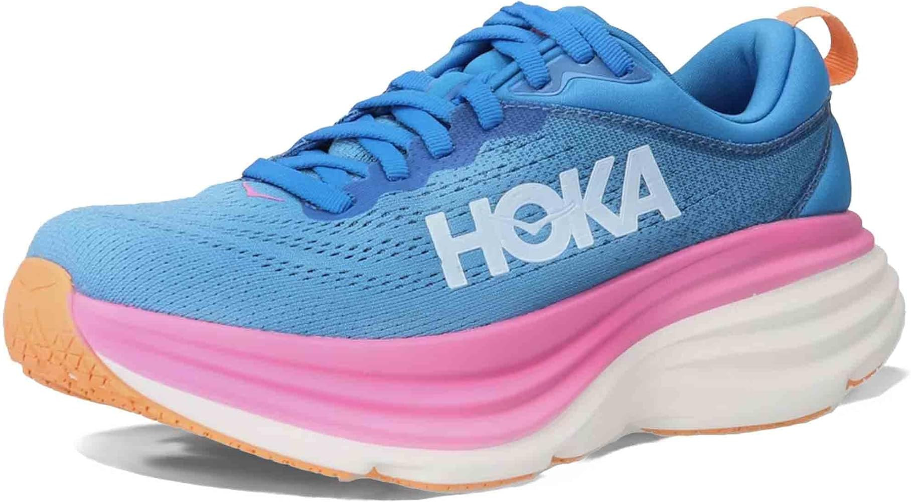 HOKA Womens Bondi 8 Textile Trainers | Amazon (US)