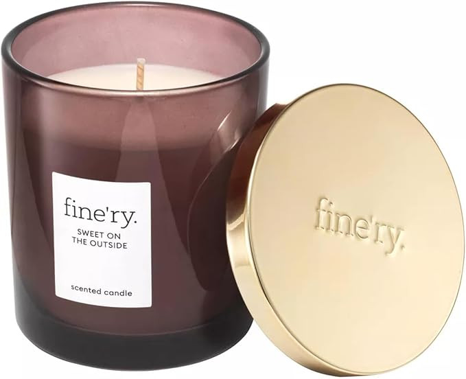 Finery Sweet On The Outside Candle, 7oz | Glass Candle with 37 Hours Burn Time | Comes with Makeu... | Amazon (US)