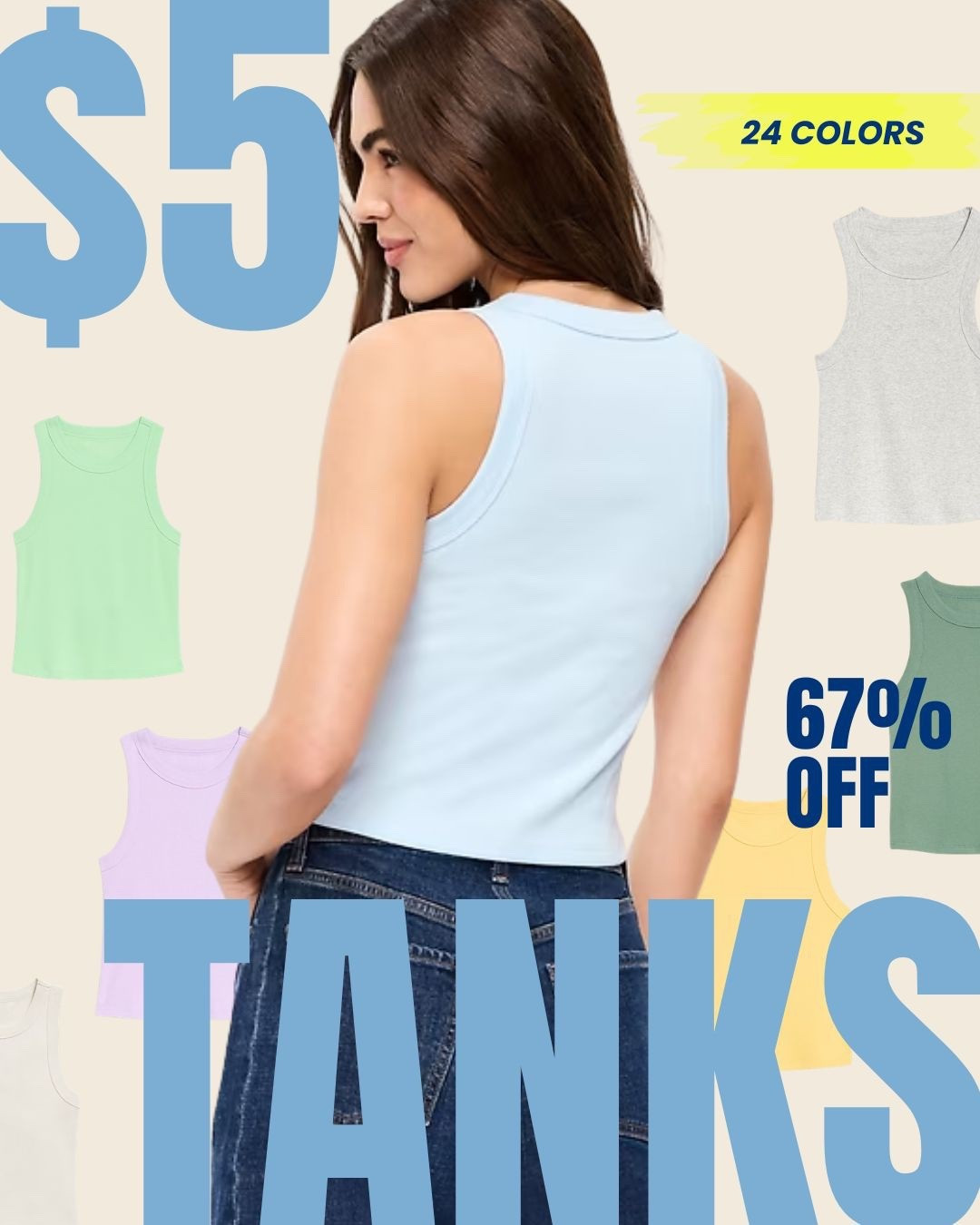 IYKYK… the BEST tanks from Old Navy are $5 👀👏 RUN, don’t walk 🏃‍♀️💨 #OldNavy 

#LTKootd #LTKSaleAlert #LTKU