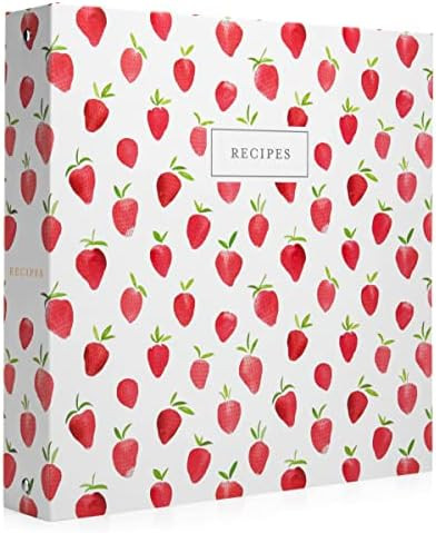 Jot & Mark Recipe 3 Ring Binder 8.5x11 | Full-Page with Clear Protective Sleeves and Color Printi... | Amazon (US)