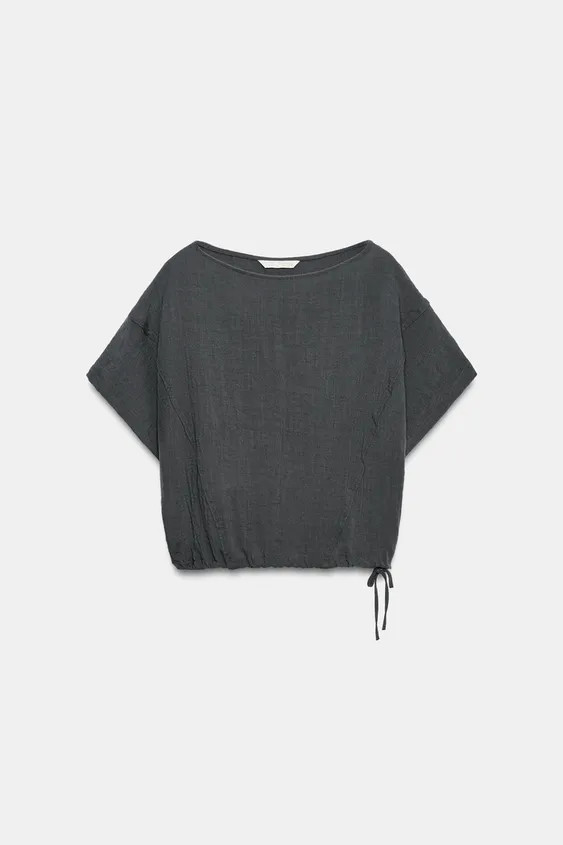 OVERSIZE CAPE SHIRT WITH ADJUSTABLE HEM | Zara UK
