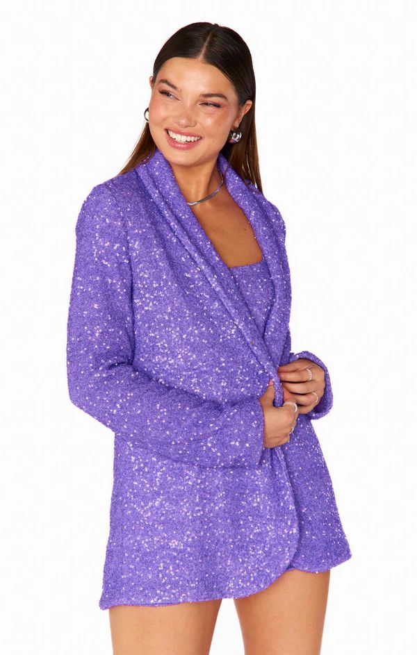 Dance Blazer ~ Violet Sequins | Show Me Your Mumu