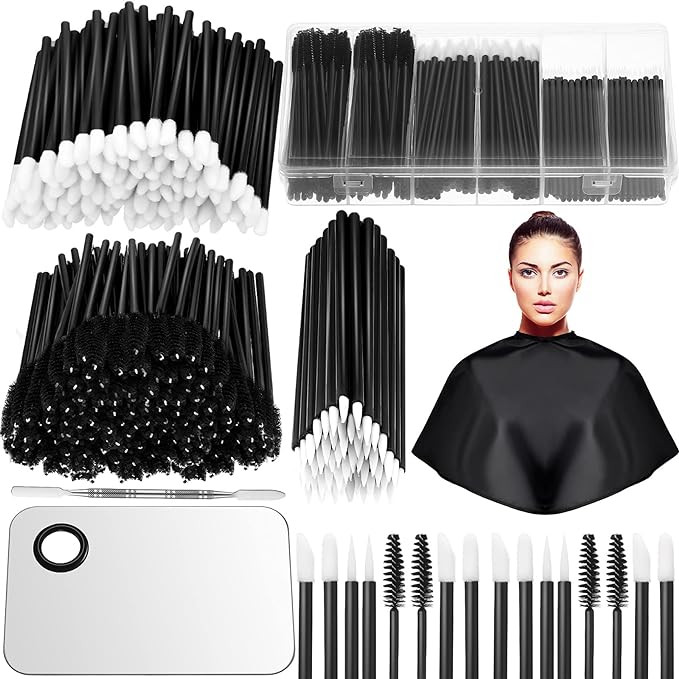260 Pieces Disposable Makeup Tools Kit, Eyeliner Brushes Mascara Wands Lipstick Applicators Plast... | Amazon (US)