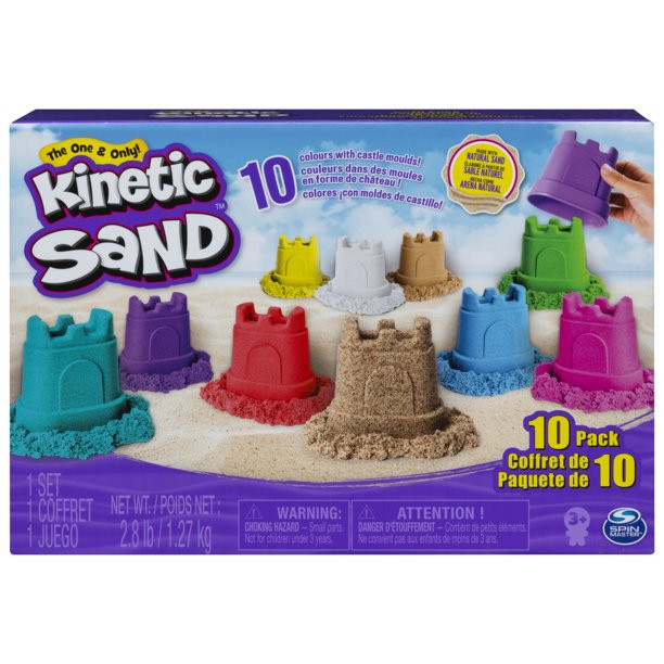 Kinetic Sand, Castle Containers 10-Color Pack for Kids Aged 3 and up | Walmart (US)
