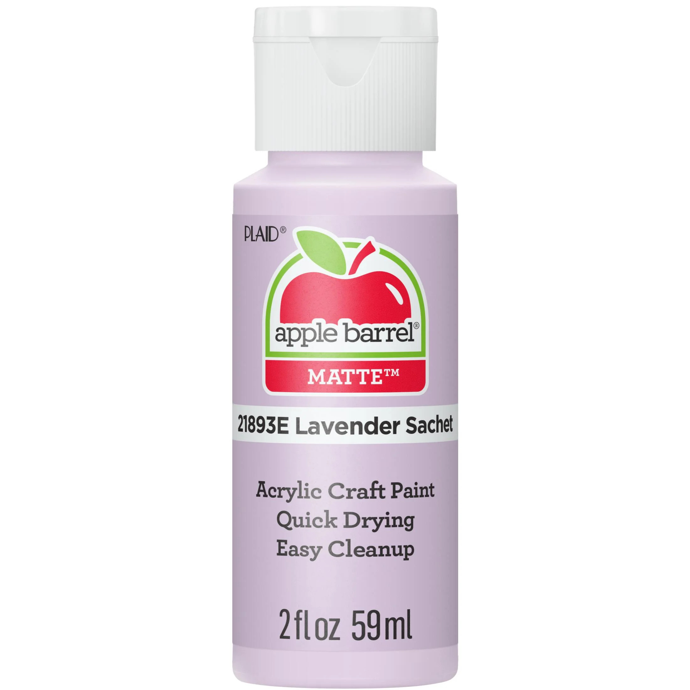 Apple Barrel Acrylic Craft Paint, Matte Finish, Lavender Sache, 2 fl oz | Walmart (US)