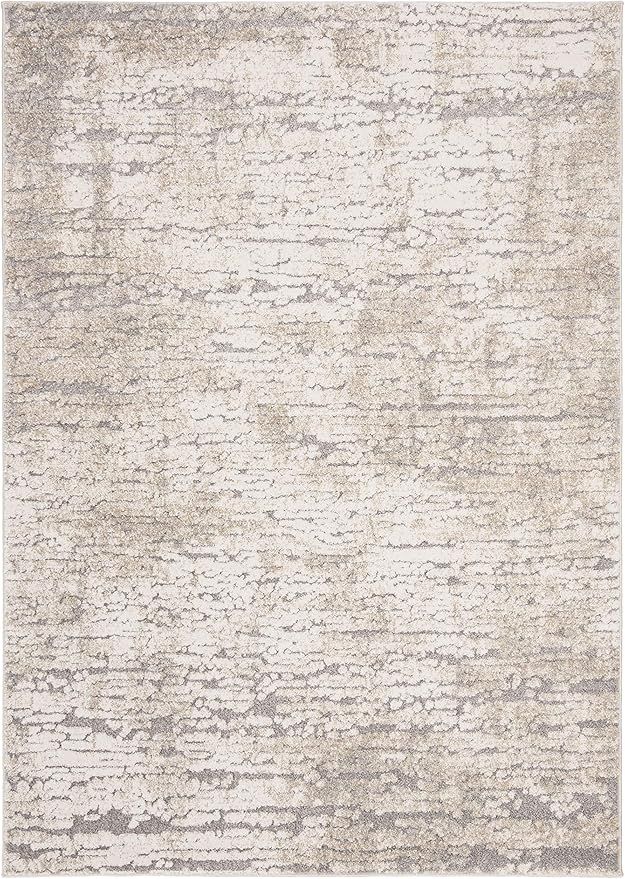 SAFAVIEH Spirit Collection Accent Rug - 2' x 3', Taupe & Ivory, Modern Abstract Design, Non-Shedd... | Amazon (US)