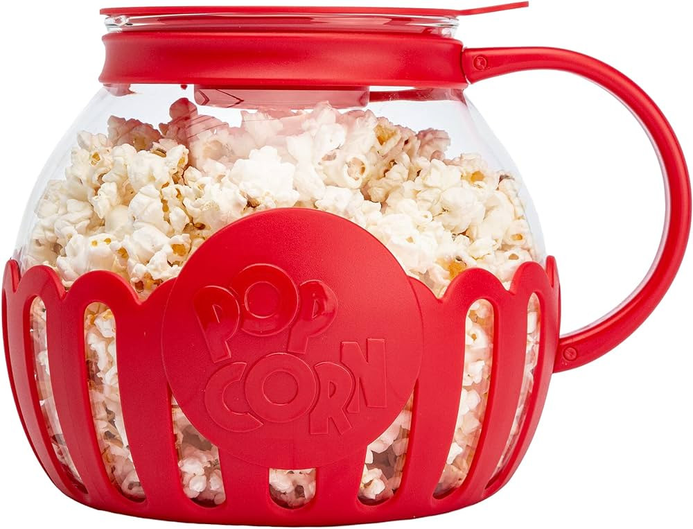 Ecolution Patented Micro-Pop Microwave Popcorn Popper with Temperature Safe Glass, 3-in-1 Lid Mea... | Amazon (US)