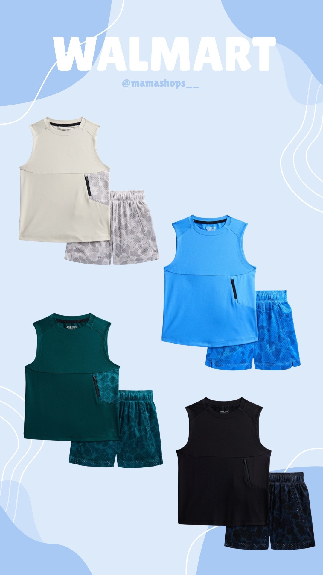 Athletic Works 2pc set for Boys, sleeveless shirt and shors, good for staying cool on warm days and comfortable for being active! 👦🏻☀️


Find them at Walmart, linking items here✨🔗

#LTKActive #LTKKids #LTKSeasonal