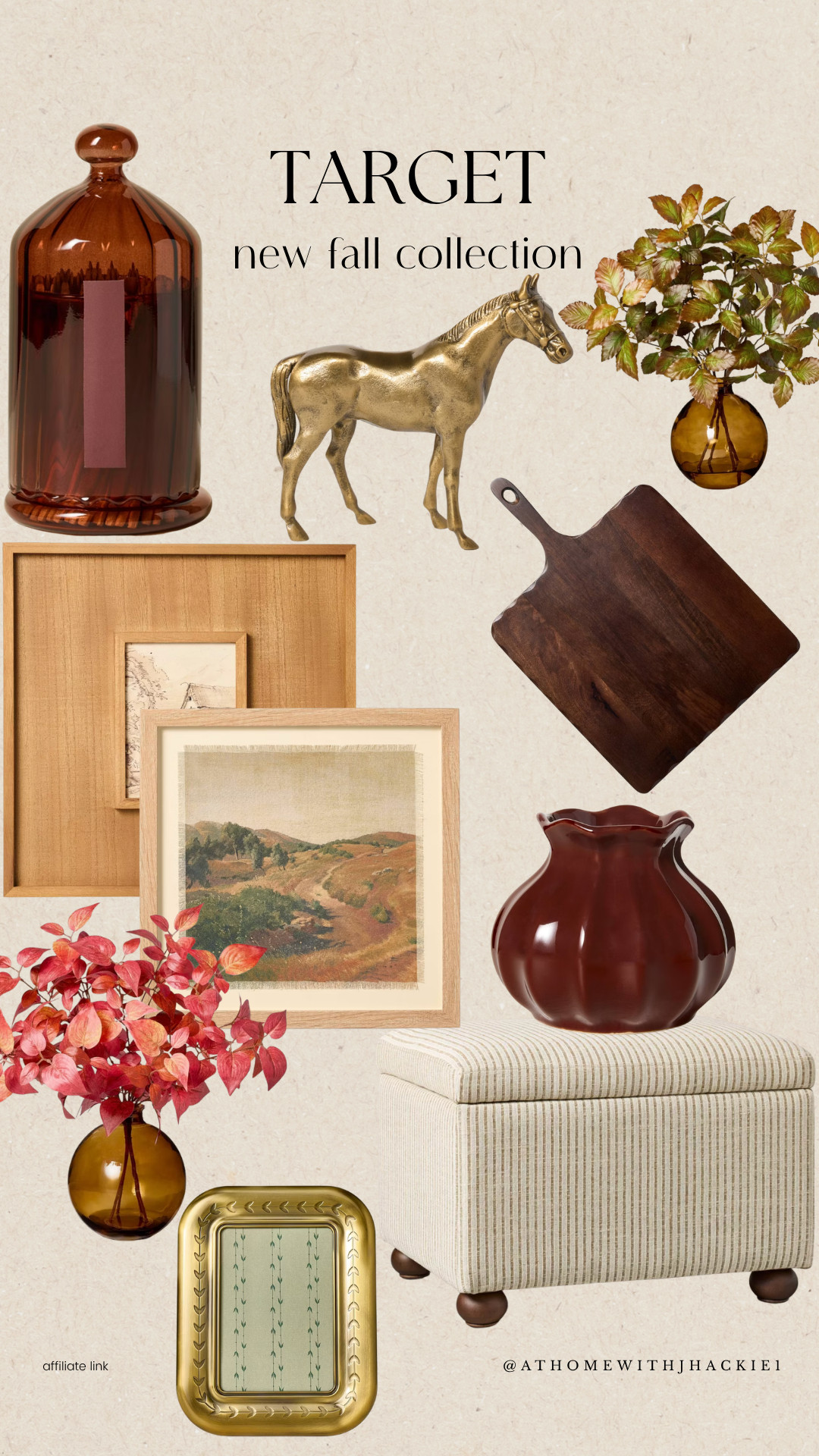 Target New Fall Collection, Target fall decor, Target home finds, Target decor, fall home decor, autumn decorating, moody fall decor, amber glass vase, decorative horse, wood cutting board, framed artwork, decorative picture frames, fall stems, faux fall leaves, ottoman, storage ottoman, decorative vase, neutral fall decor, cozy home decor, organic modern style, Target Studio McGee, Threshold decor, fall decorating ideas, affordable fall decor, seasonal home decor, home styling inspiration

#LTKSeasonal #LTKHome #LTKSaleAlert