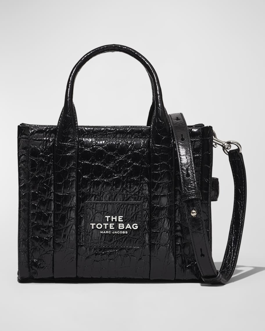 Marc Jacobs The Croc-Embossed Mini Tote Bag | Neiman Marcus