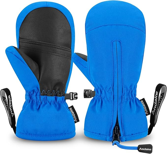 Andake Kids Ski Mittens Gloves Waterproof&Breathable Winter Warm Snow Gloves for Ages 1-10 Toddle... | Amazon (US)