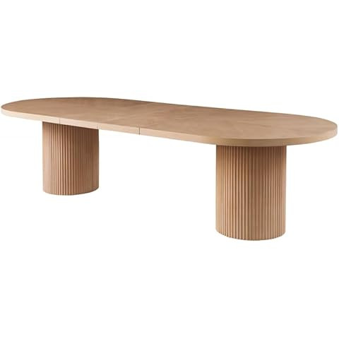 Meridian Furniture 725Oak-T Belinda Collection Mid-Century Modern Solid Wood White Oak Veneer Din... | Amazon (US)