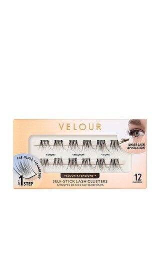 Velour Lashes Soft & Wispy Xtensions Self-stick Clusters in Beauty: NA. | Revolve Clothing (Global)