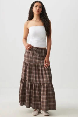 Maxi Tiered Skirt | Ardene