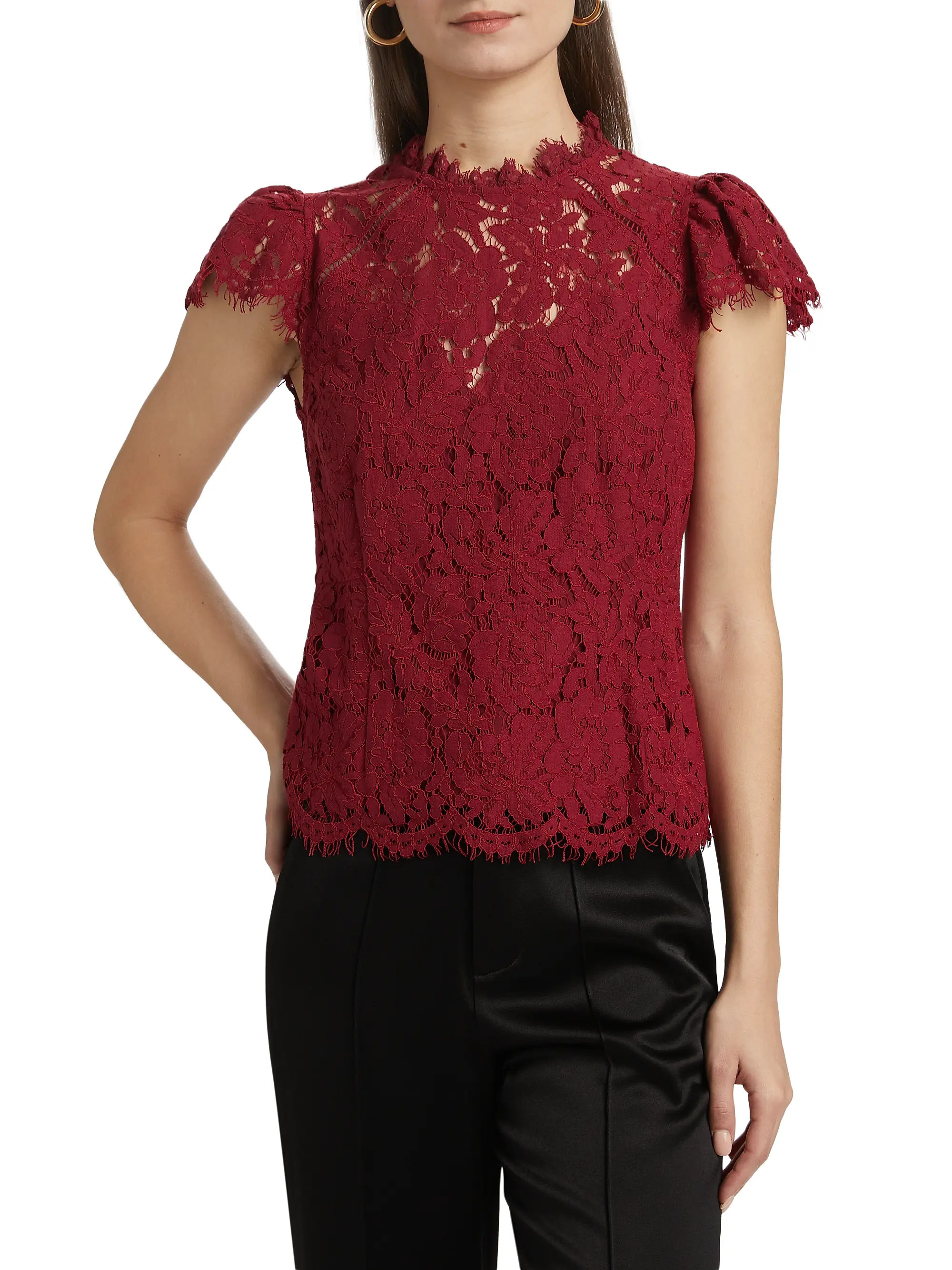 Generation LoveAmbrose Cotton-Blend Lace Top | Saks Fifth Avenue