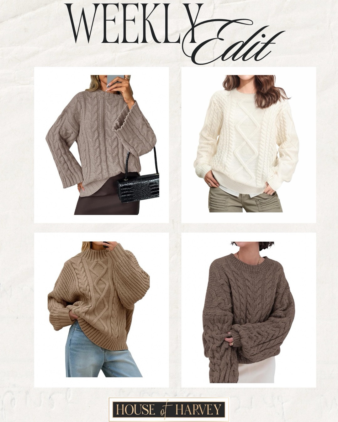 WEEKLY EDIT—this week it’s all about winter textures, tonal neutrals, and easy layering that feels indulgent but never fussy. I found the best pieces all on Amazon that embody this style vibe. I have sweaters, jackets, coats, boots, handbags and they are all under $100. All linked ⬆️

#ltkcreator #ltkfinds #ltkwatchnow #ltkstyletip #amazon #amazonfinds #sweater #jacket #sherpa #shearling #handbag #boots

#LTKSeasonal #LTKFindsUnder100 #LTKHoliday