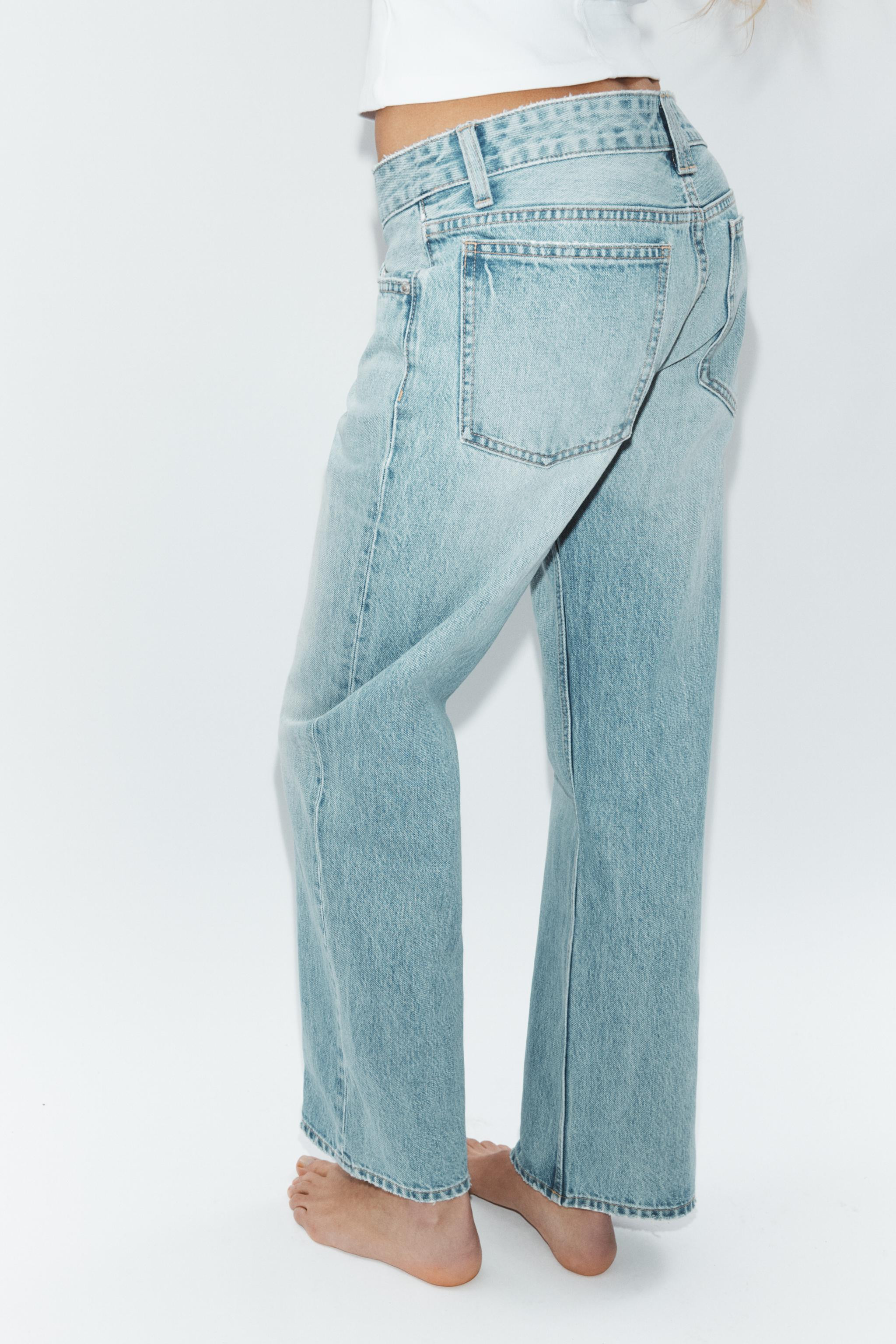 TRF LOW RISE STRAIGHT JEANS | Zara US