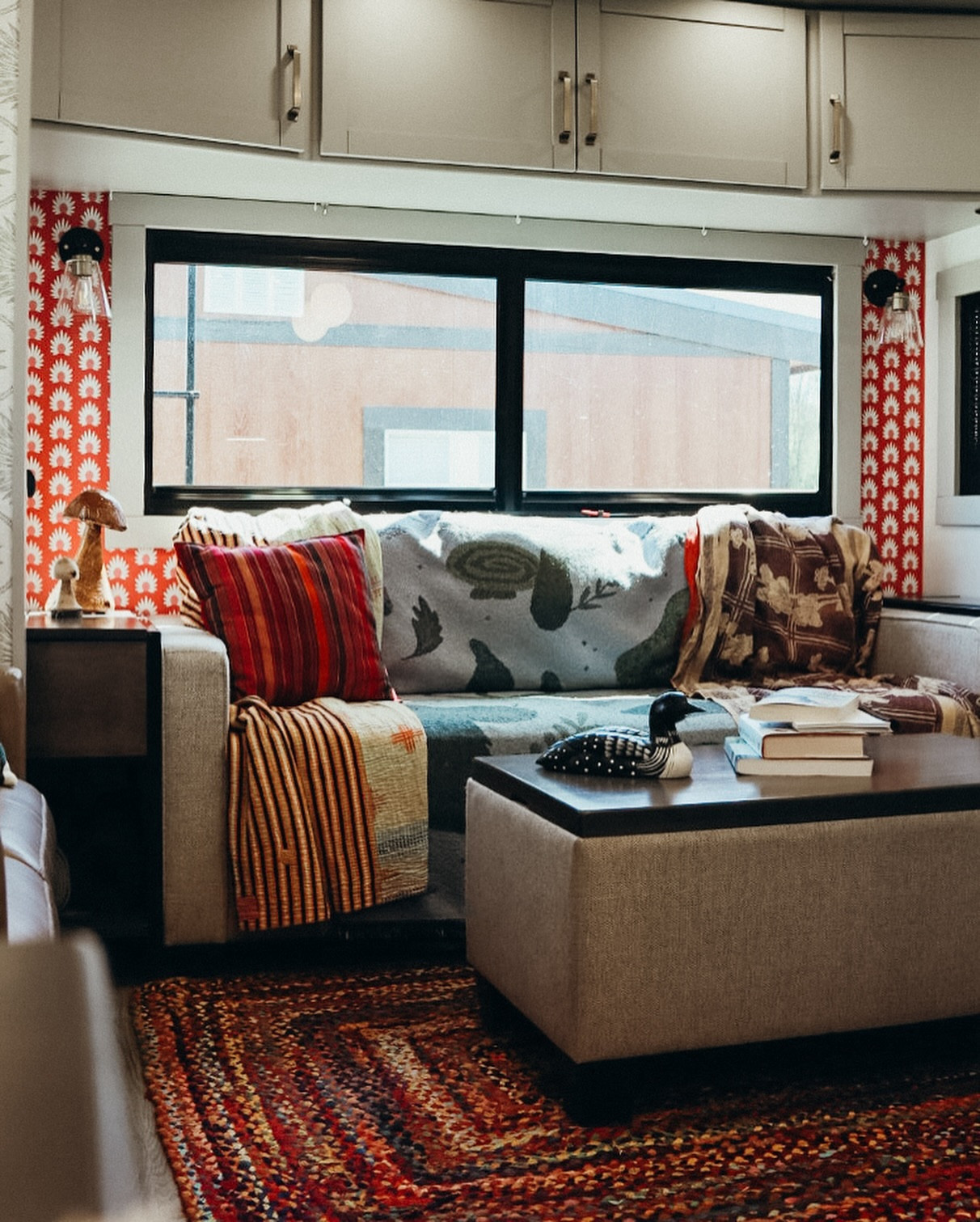 It’s been a minute since we’ve shared the inside of our home on wheels. We’ve been so focused on the outside and enjoying patio weather, and every time I step inside I’m reminded of things like the wall that is half wallpapered. Or the fireplace project I have in mind but need to start. 

So in the meantime, this view looked peaceful and I thought I’d share. 

If you’re back to work today after the long weekend, I’m sending you all the energy to make it through the day! 

#rvdecor #moderntinyliving #rvlife #homeonwheels #maximalistdesign #maximalistinterior #modernbohemian #myeclecticmix #maximaliststyle #fifthwheel #fifthwheelremodel #fifthwheelliving #eclectichomedecor #bohointeriors #trailerlife #rvlivingfulltime