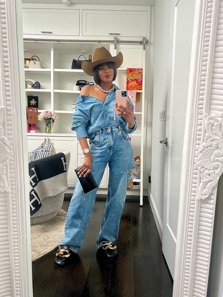 I love a good Canadian tuxedo! This cowboy hat!! I still can’t believe it is under $200 as all the hats that I’ve been looking at are close to  $1000!

#LTKstyletip #LTKover40