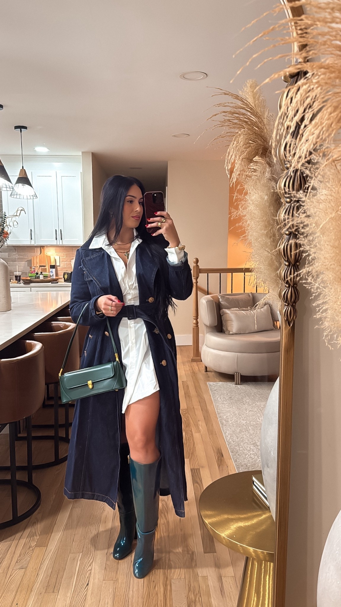 Denim trench ✨

#LTKHoliday #LTKMidsize #LTKTall
