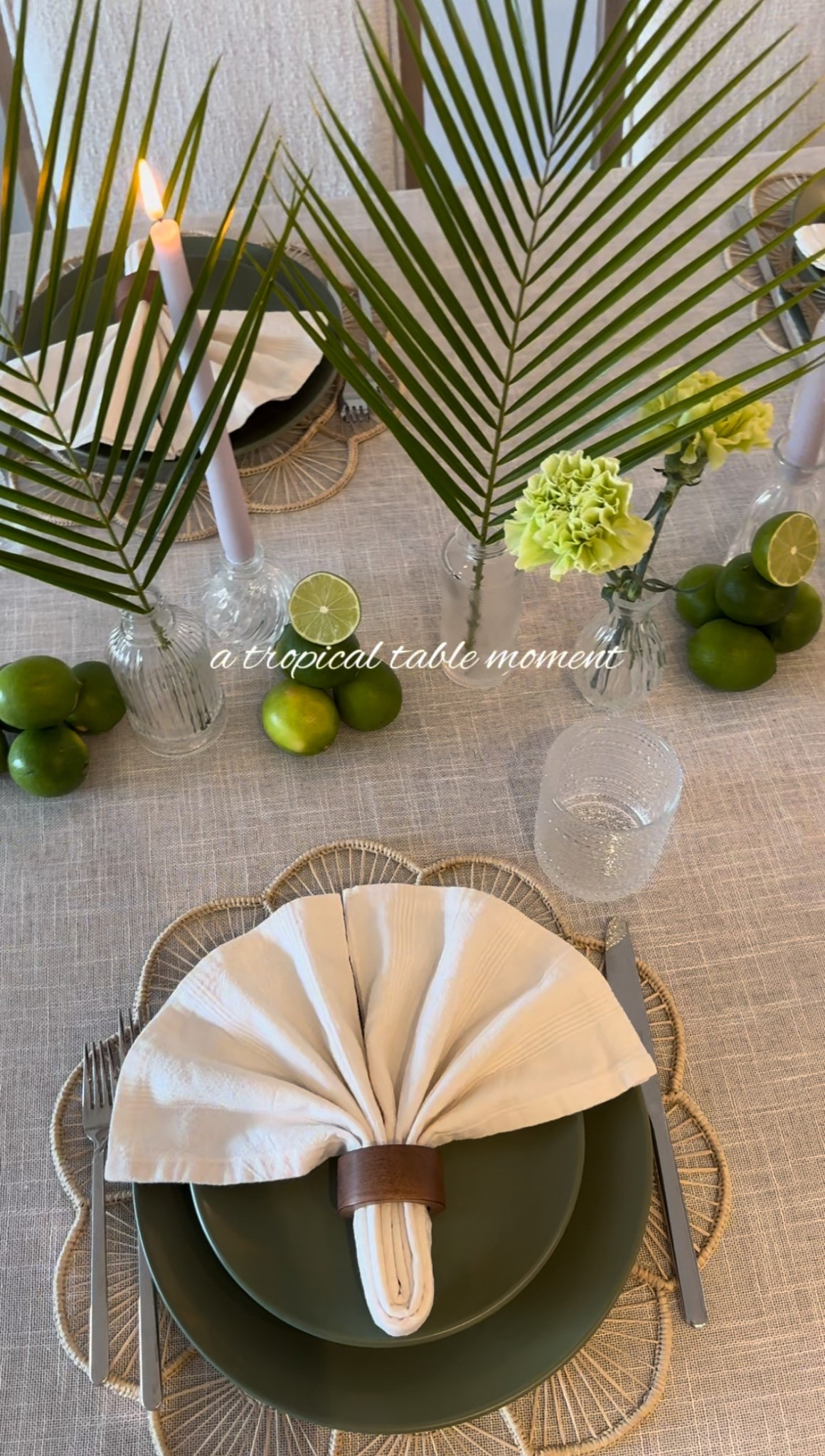 A simple summer tablescape 🌿🍋‍🟩

#LTKParties #LTKHome #LTKSeasonal