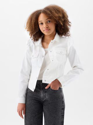 Kids Ruffle Denim Jacket | Gap (US)