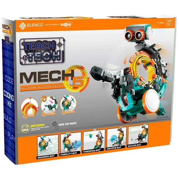 TEACH TECH Mech-5,Programable Mechanical Robot Coding Kit , STEM Educational Toys - Walmart.com | Walmart (US)