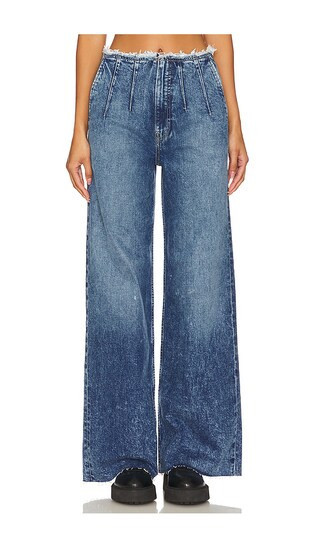Hudson Jeans James High Rise Darted Wide Leg in Denim-Medium. - size 24 | Revolve Clothing (Global)