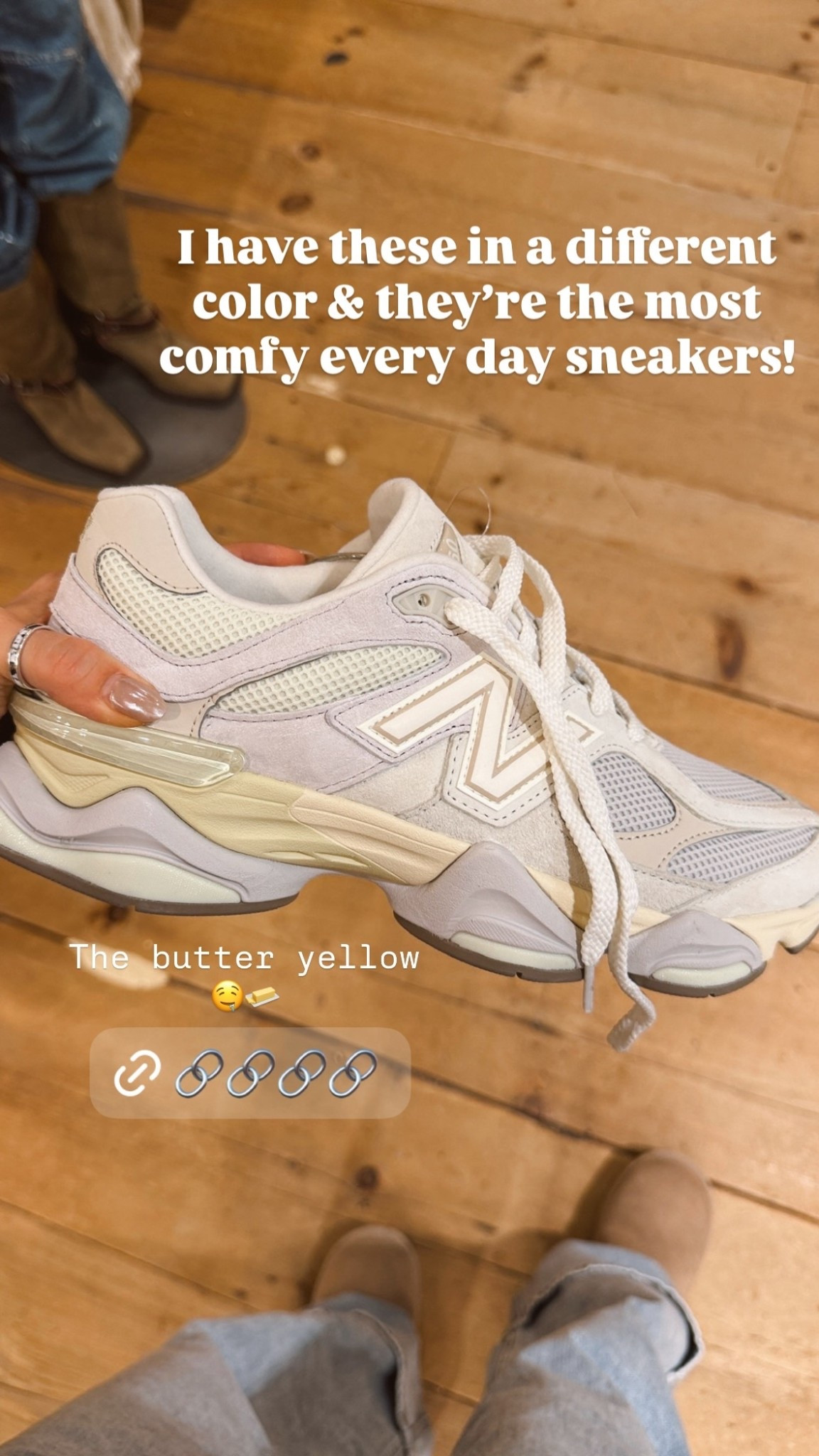 The butter yellow 🤤🧈 I have these in a different color & they’re the most comfy every day sneakers!