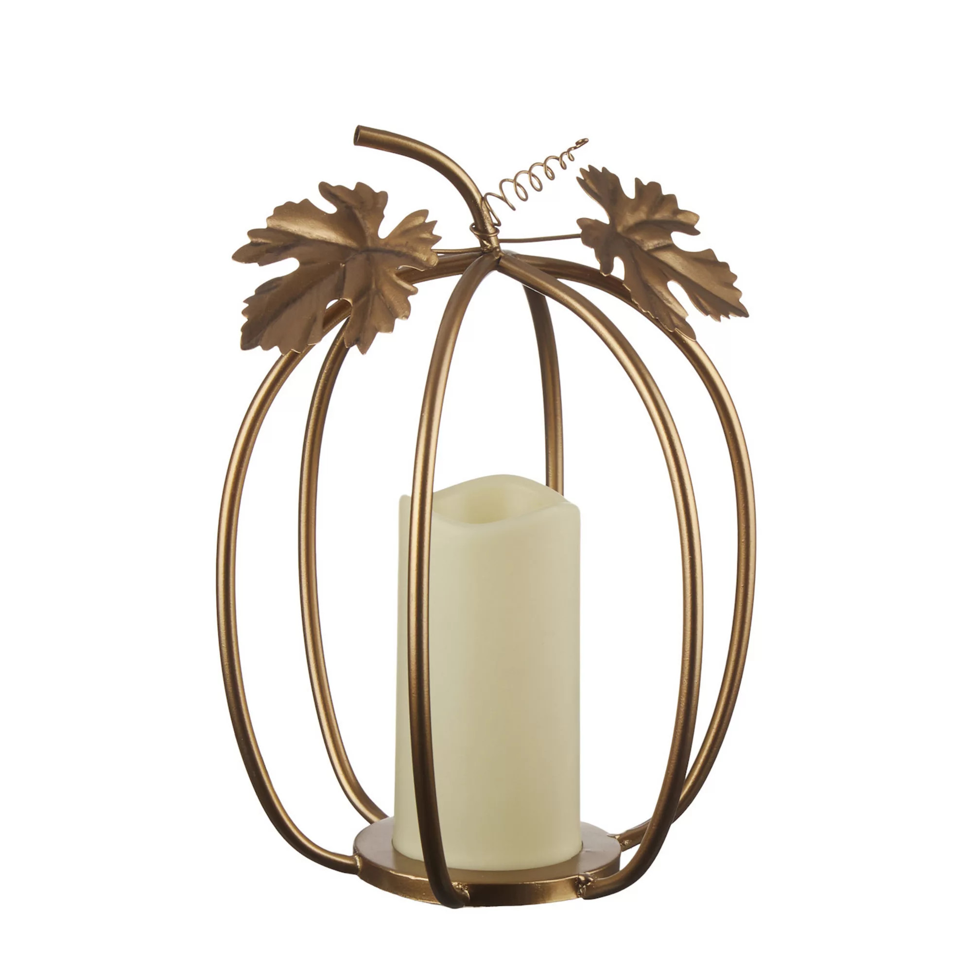 Celebrate Together™ Fall Metal Pumpkin LED Pillar Candle | Kohl's