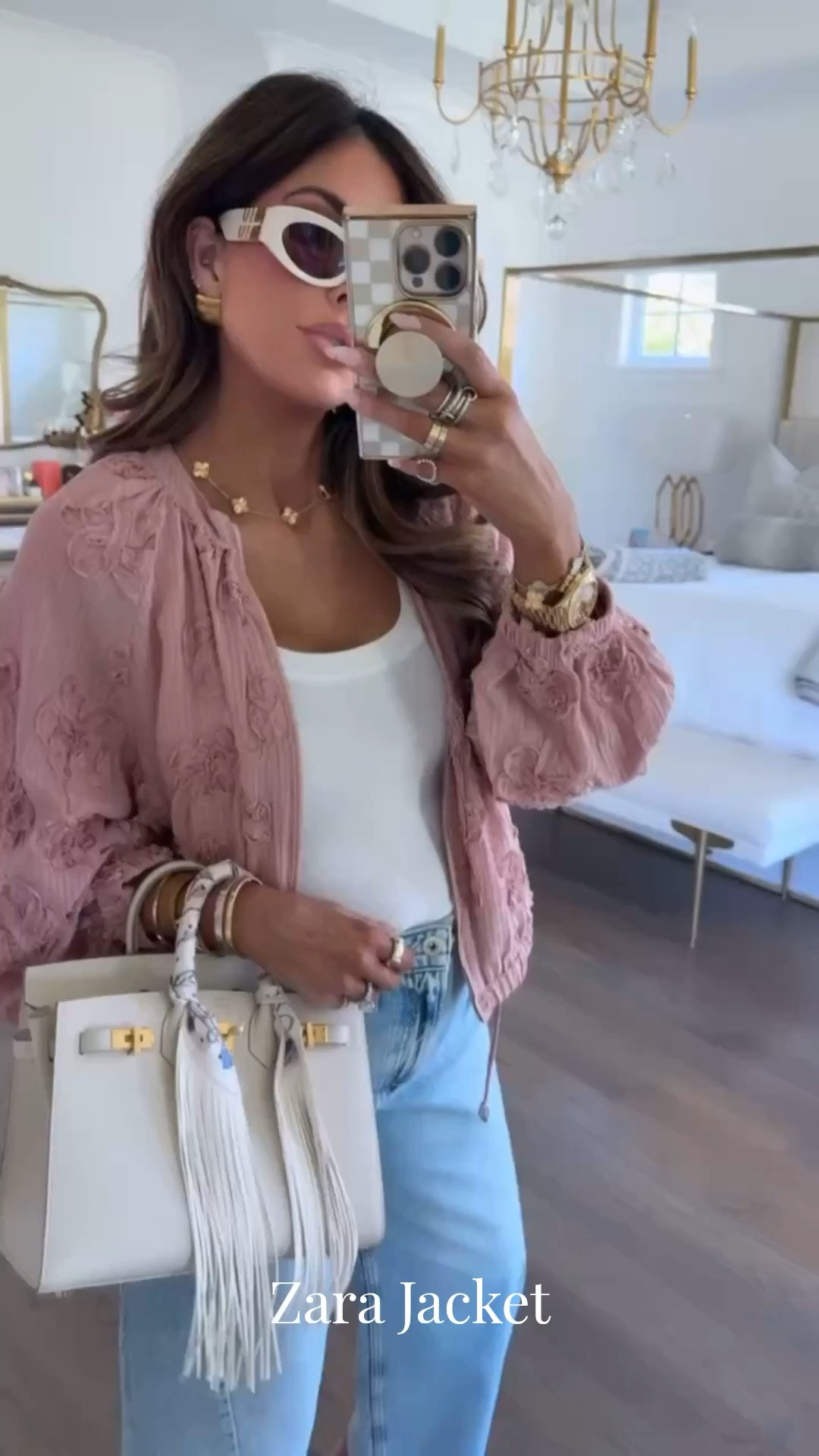 Wearing a size small in this pink jacket from Zara! 💓 Size small in tank top and size 29 in jeans!

Zara finds
Zara fashion
Pink floral jacket
Zara jeans
Summer outfits
Miu Miu sunglasses
Zara heels
White heels
Church OOTD
Date night outfits
Emily Ann Gemma

#LTKgrwm #LTKootd #LTKmomlife