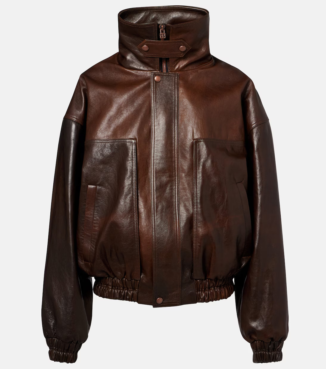 Oversized leather bomber jacket | Mytheresa (US/CA)