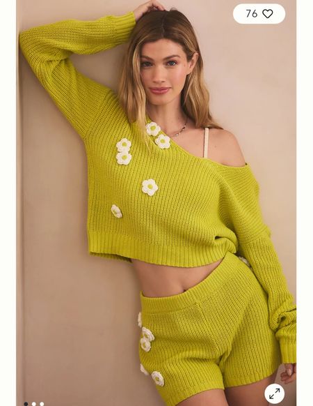 Floral set 
Shorts
Top
Crochet 


#LTKfindsunder100