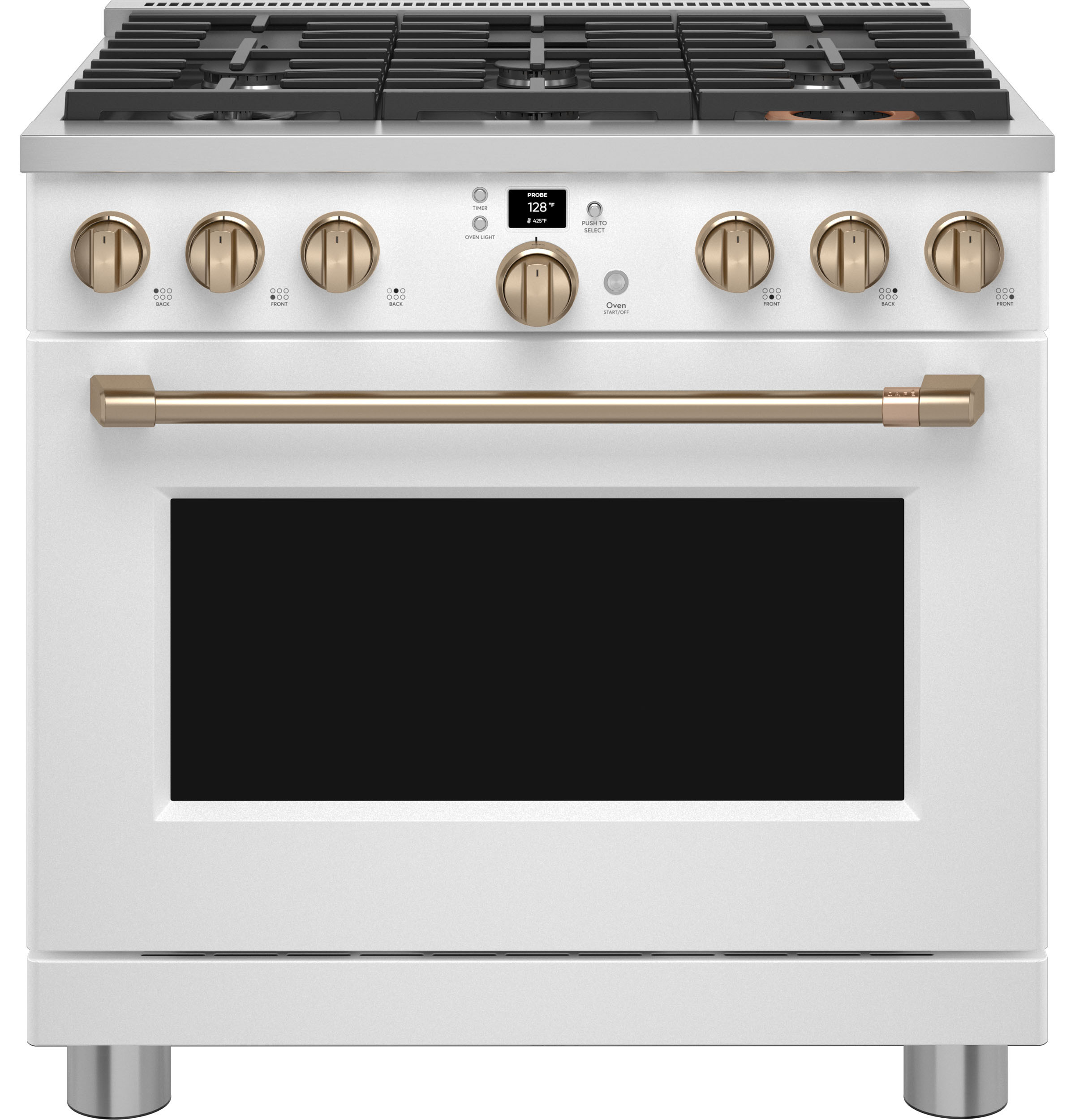 CAFÉ™ 36" Smart All-Gas Commercial-Style Range with 6 Burners (Natural Gas) | Cafe Appliances (US)