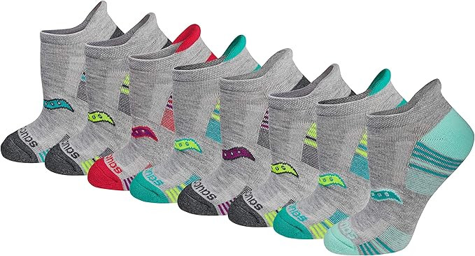 Saucony Women's Performance Heel Tab Athletic Socks (8 & 16 Pairs) | Amazon (US)