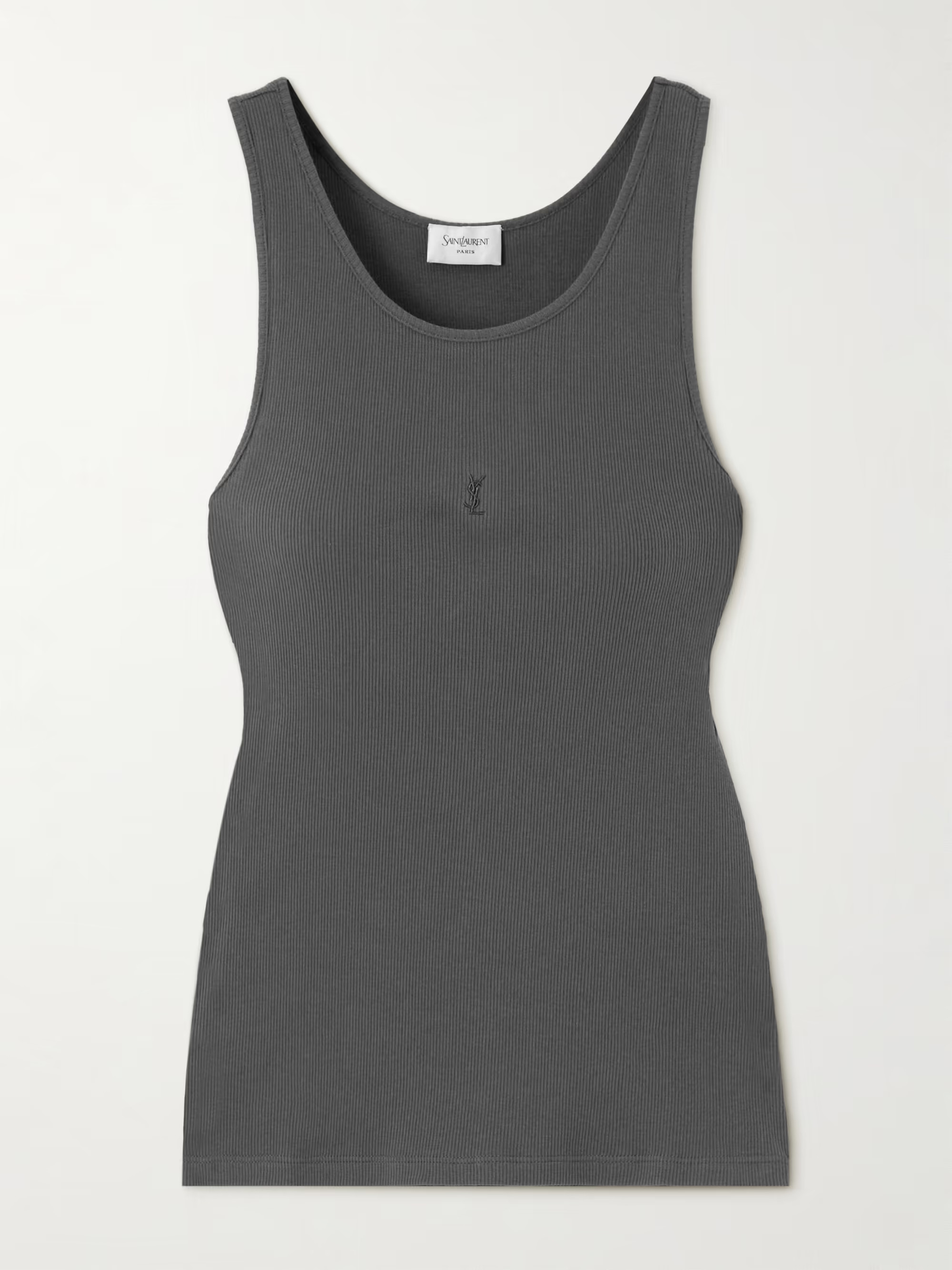 Cassandre embroidered ribbed cotton-jersey tank | NET-A-PORTER (UK & EU)