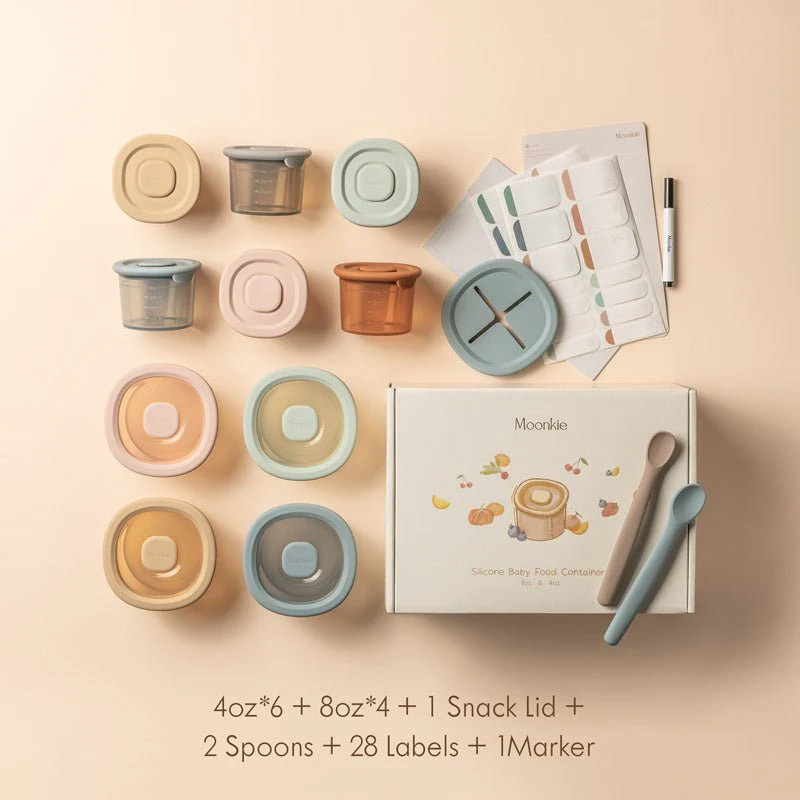 Silicone Baby Food Containers | Moonkie