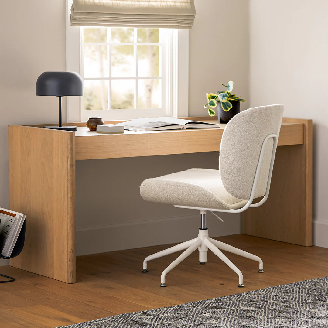 Torme L-Shape Desk Set - White Oak | Article