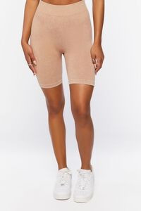 Seamless Ribbed Biker Shorts | Forever 21 (US)