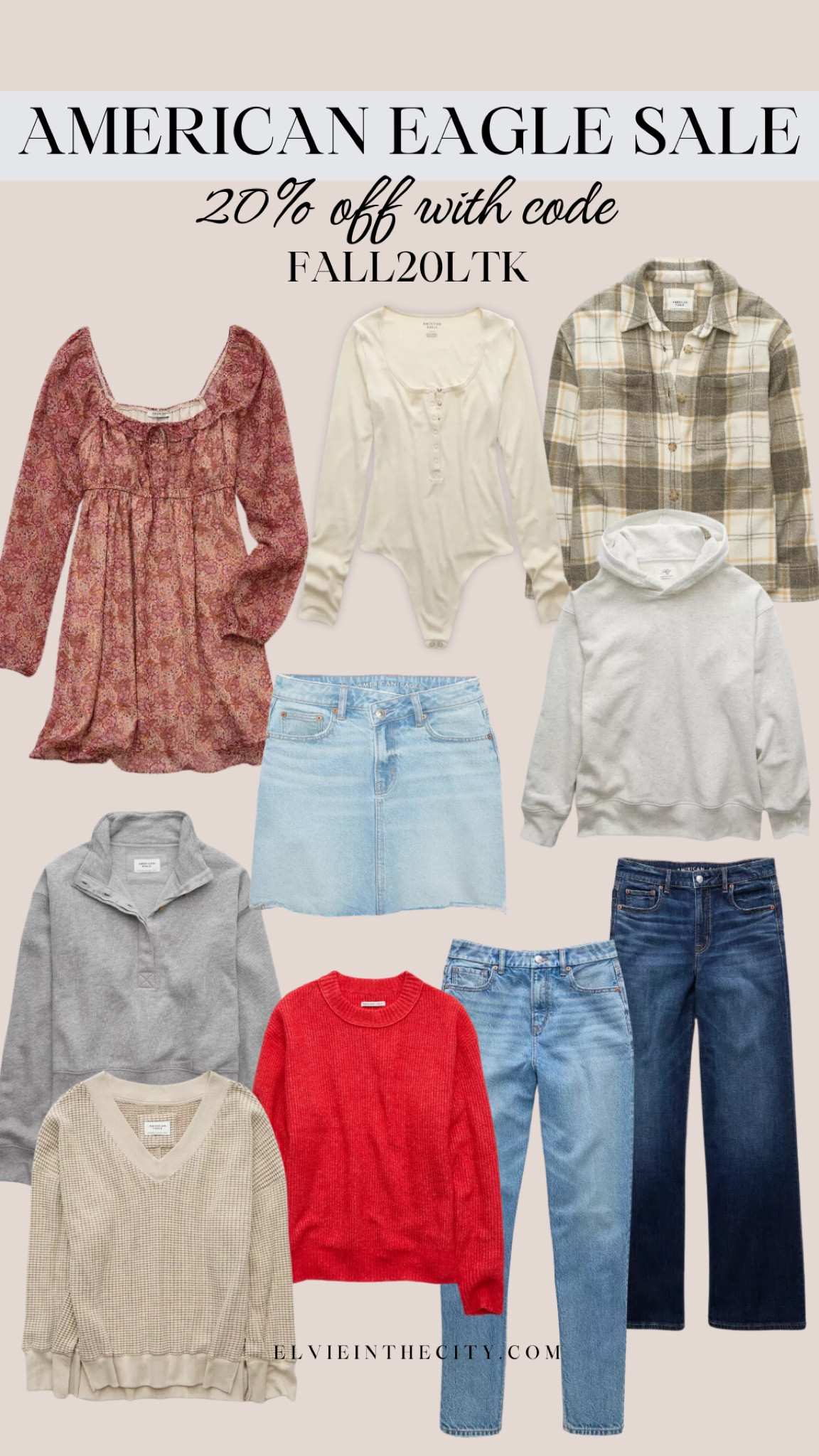 Save 20% at American Eagle during the LTK app exclusive sale with code FALL20LTK. Picks for fall include dresses, denim, bodysuits, flannels, hoodies and sweaters.

Ootd, fashion over 40, fall outfit, fall sweater, fall dresse

#LTKOver40 #LTKStyleTip #LTKSaleAlert
