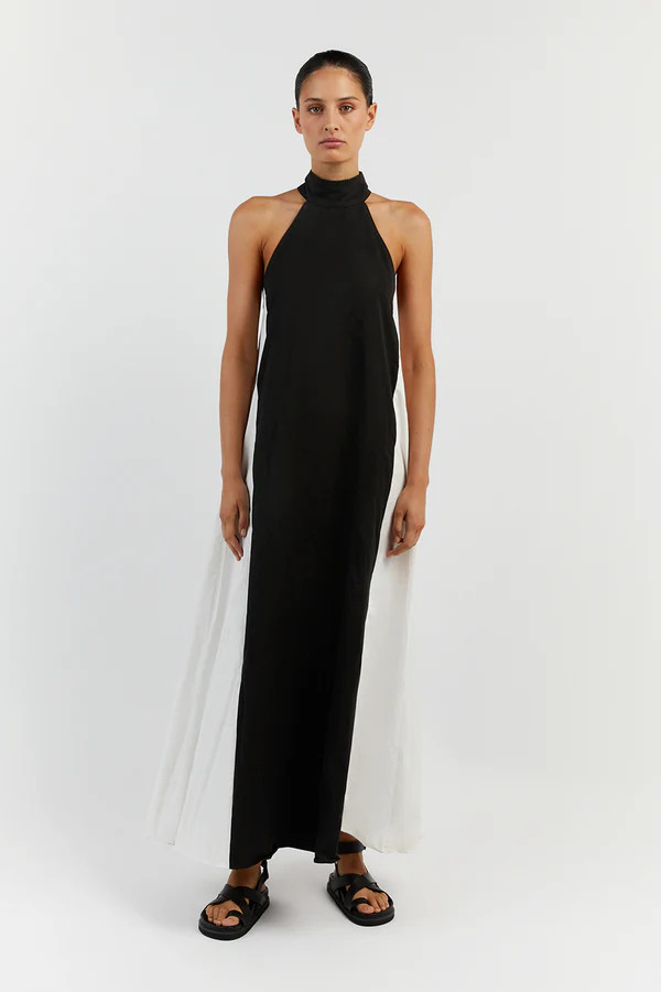 AURORA COTTON TWO TONE MIDI DRESS | DISSH