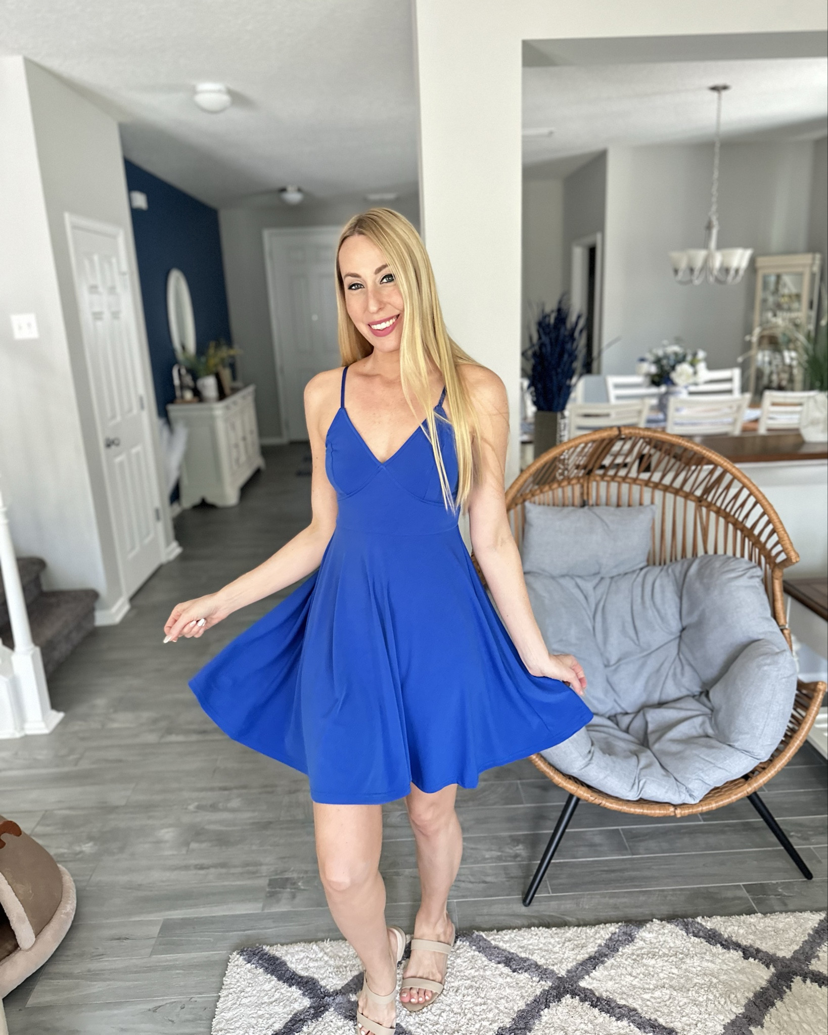 Perfect summer blues dress 
🩵 stretchy fabric
💙 great for weddings, picnics and church
🩵 wearing size small

#LTKwedding #LTKstyletip #LTKfindsunder50