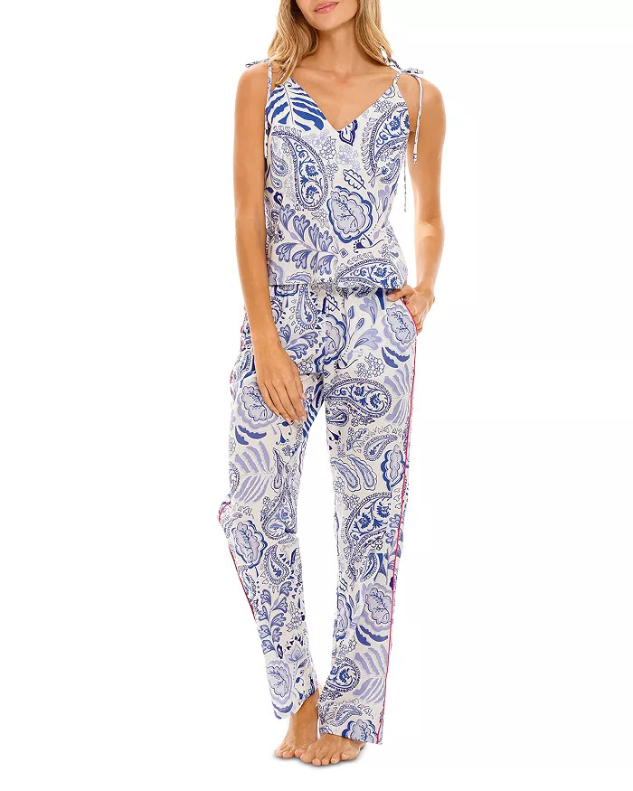 Amelie Persian Blue Paisley Cotton Pajama Set | Bloomingdale's (US)