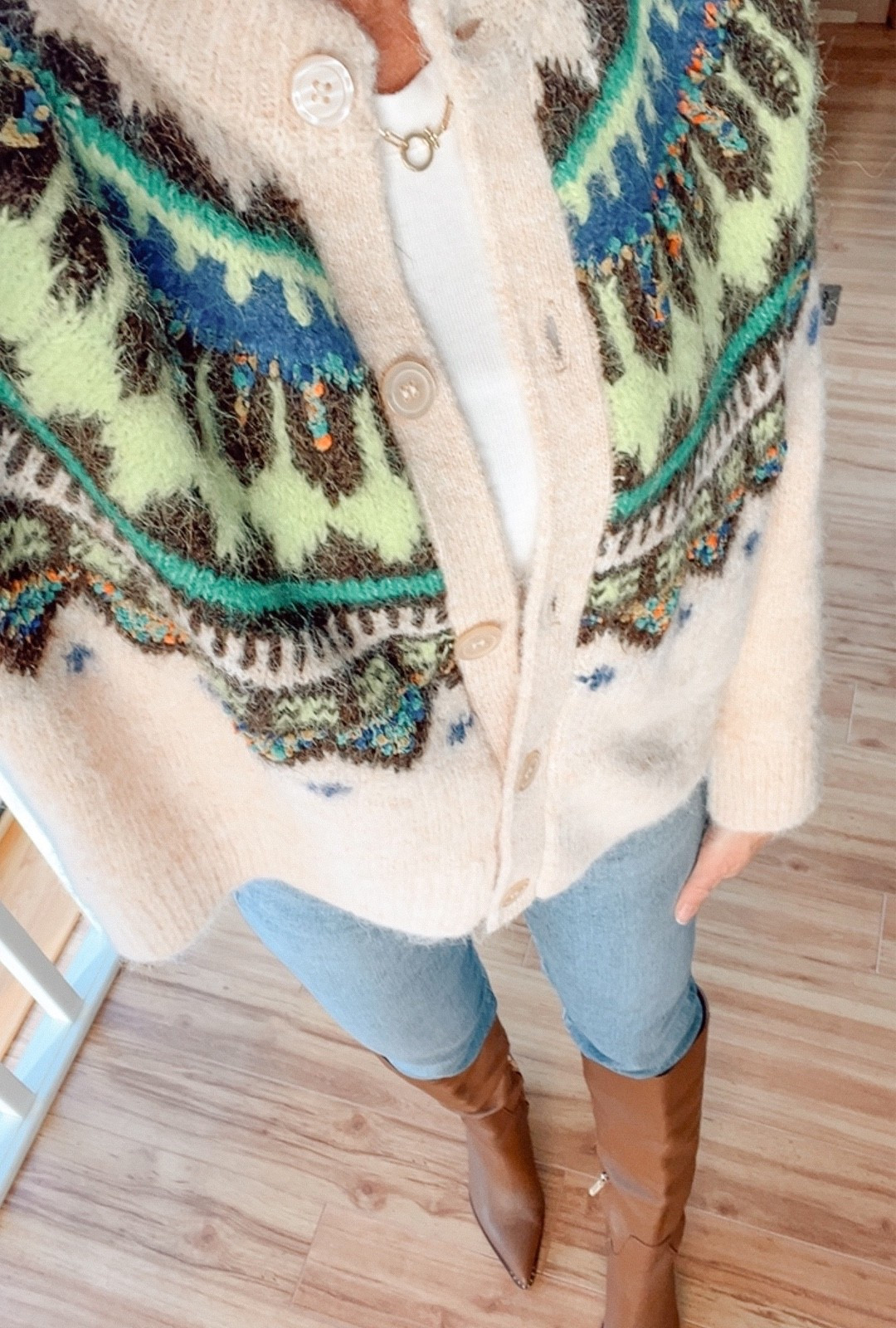 My fair isle urban outfitters winter cardigan is on sale! 

#LTKOver40 #LTKFindsUnder50 #LTKootd