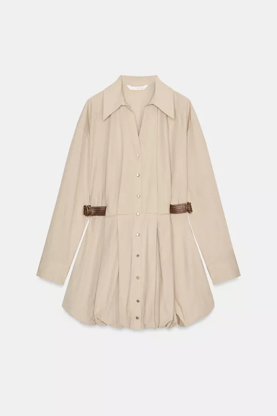 SHORT BALLOON DRESS | Zara US