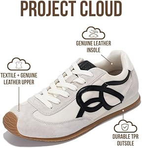 Project Cloud Womens Shoes with Memory Foam Insole Trendy Sneakers for Women - Lightweight & Non-... | Amazon (US)